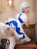 cosplay美女套图 c77 Sakuya Izayoi　白丝假发扮相(1)(65)